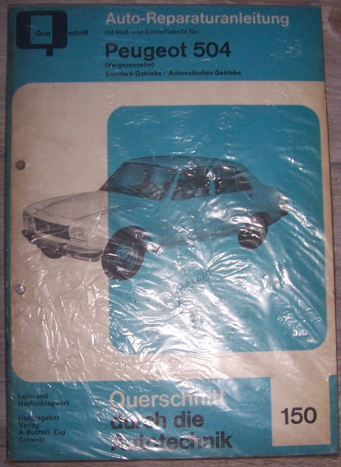 Werkstatthandbuch Peugeot 204 504 Mazda 616 Renault 12 Fiat Alfa in Wilster