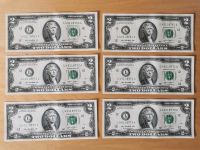 6x 2 Dollar Schein Serie 2013 unzirkuliert USA Zwei Dollar 2$ Niedersachsen - Weyhe Vorschau