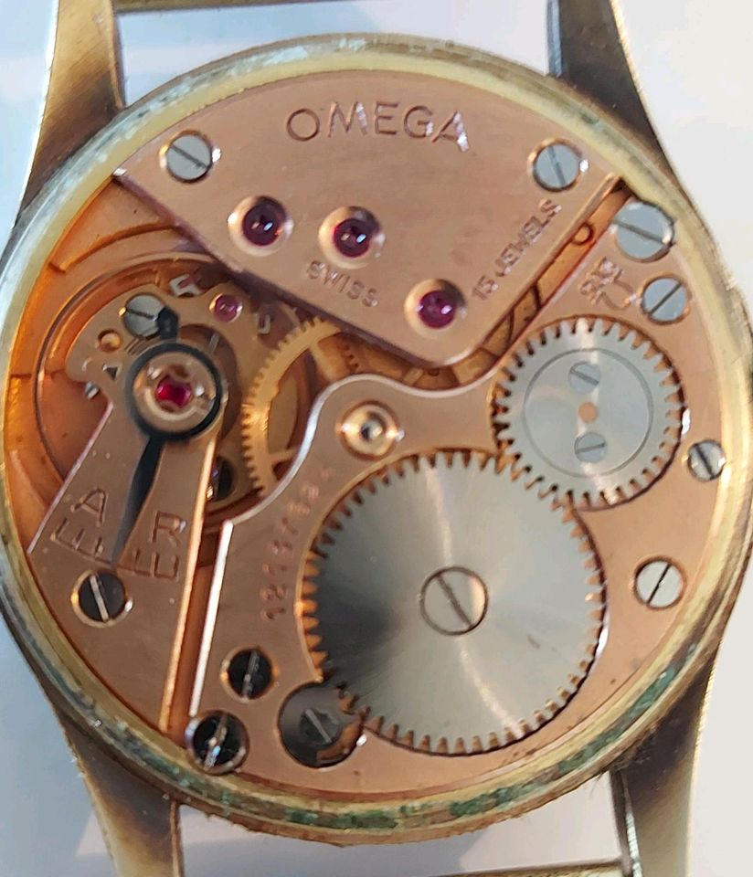 Omega 14K 585 Gold Kal. 265  Handaufzug Uhr Armbanduhr in Hamburg