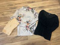 Oberteile Set Paket Damen bershka transparent schwarz Blumen Bayern - Münsterhausen Vorschau