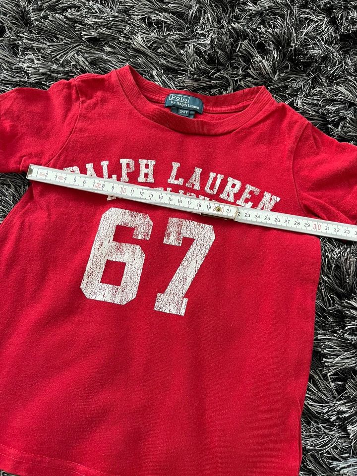 Hochwertiges Designer Kinder T-shirt Ralph Lauren 2 3 98 104 rot in Radebeul
