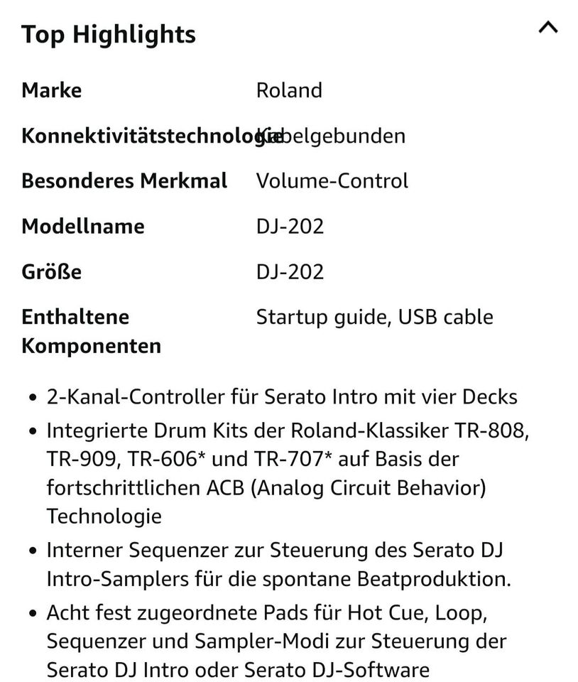 Mischpult Roland DJ 202 in Lüdenscheid