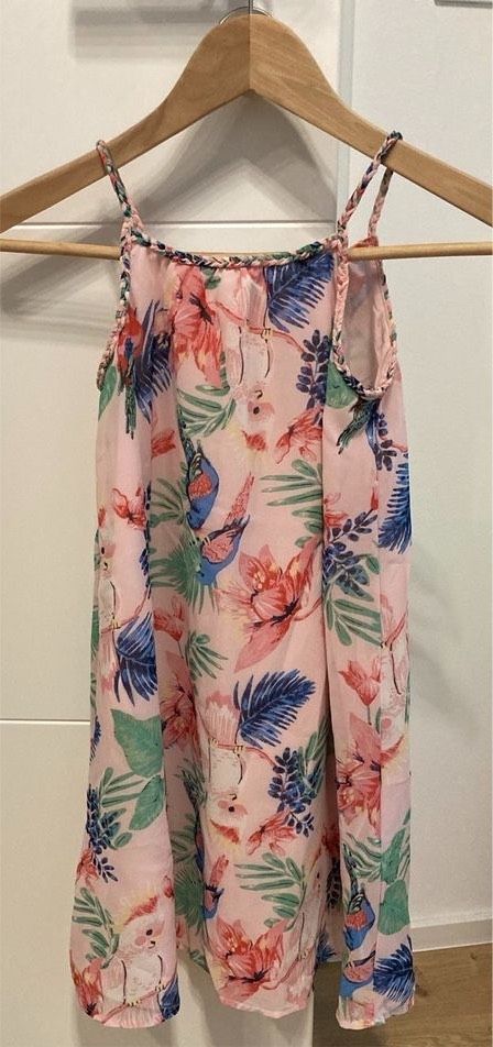 H&M Kleid Sommerkleid rosa pink Größe 122 NEU in Dasing