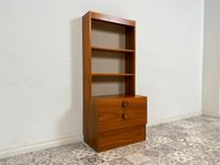 WMK Hochwertiger und sehr gut erhaltener skandinavischer Designer Regalschrank von Ulferts Tibro mit hübschen Originalgriffen # schmales Regal Bücherregal Bücherschrank Highboard Danish Design Friedrichshain-Kreuzberg - Friedrichshain Vorschau