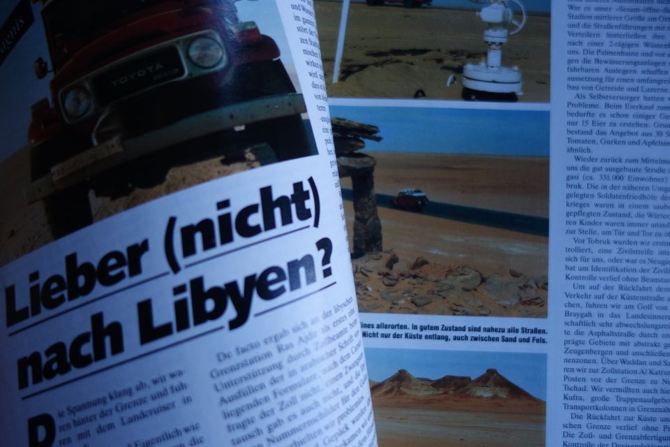 Tours Zeitschrift Reisen Libyen Mali Island VW LT Ausgabe 1/91 in Wolfsburg