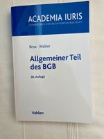 Brox / Walker Allgemeiner Teil des BGB Nordrhein-Westfalen - Lengerich Vorschau