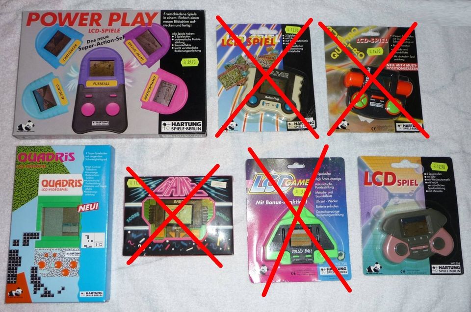 LCD 5-Spiele Set der 90er Jahre unbenutzt und original verpackt in Radebeul