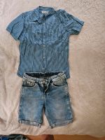 Jeans short mit Hemd. Größe 128-134. Hessen - Darmstadt Vorschau