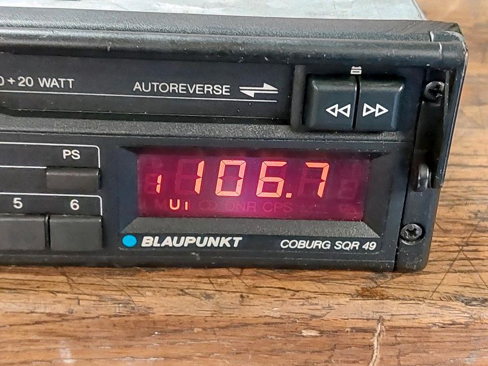 Blaupunkt Coburg SQR 49 Autoradio Oldtimer Youngtimer in Dortmund