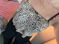 bauchfreies Top mit Leopardenprint und kleiner Schleife vorn Brandenburg - Hennigsdorf Vorschau