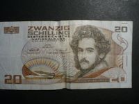 Banknote Papiergeld 20 Schilling 1986 Österreich Friedrichshain-Kreuzberg - Friedrichshain Vorschau