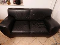 Sofa Couch Zweisitzer Echtleder schwarz Nordrhein-Westfalen - Witten Vorschau