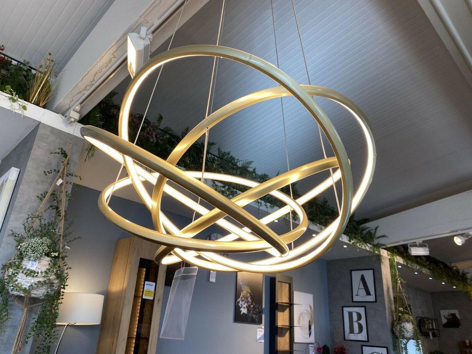 Hängeleuchte „Saturn LED Gold Big“ Beleuchtung Licht Lampe in Worms