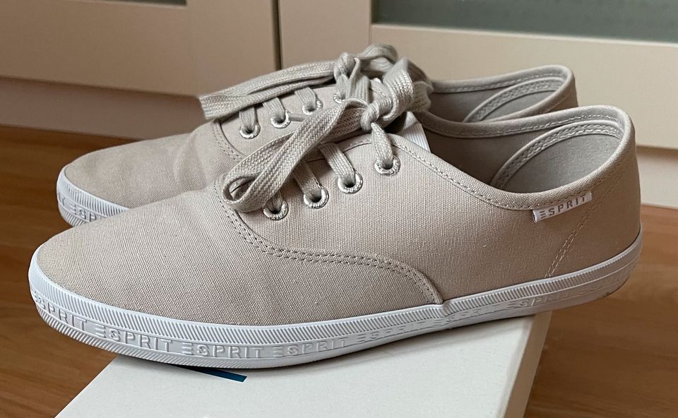 Esprit Sneaker Canvas Stoff Baumwolle 1-mal getragen 6,5/40 in Düsseldorf