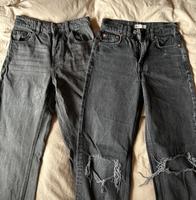 Zwei schwarze/dunkelgraue Jeans XS/32 Stradivarius, Gina Tricot Bayern - Lindau Vorschau