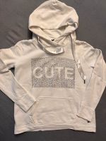 Weißer Hoodie mit Glitzersteinen Bayern - Memmelsdorf Vorschau