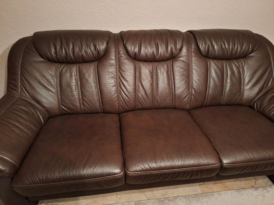 SOFA 3 Sitzer, SOFA 2 Sitzer, Hocker    ☆echtes Leder☆ in Hemer