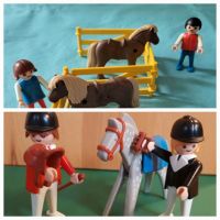 Playmobil: 2 Kinder/2 Pony 3579 - 2 Reiter/Pferd 3305 - komplett Hamburg Barmbek - Hamburg Barmbek-Süd  Vorschau