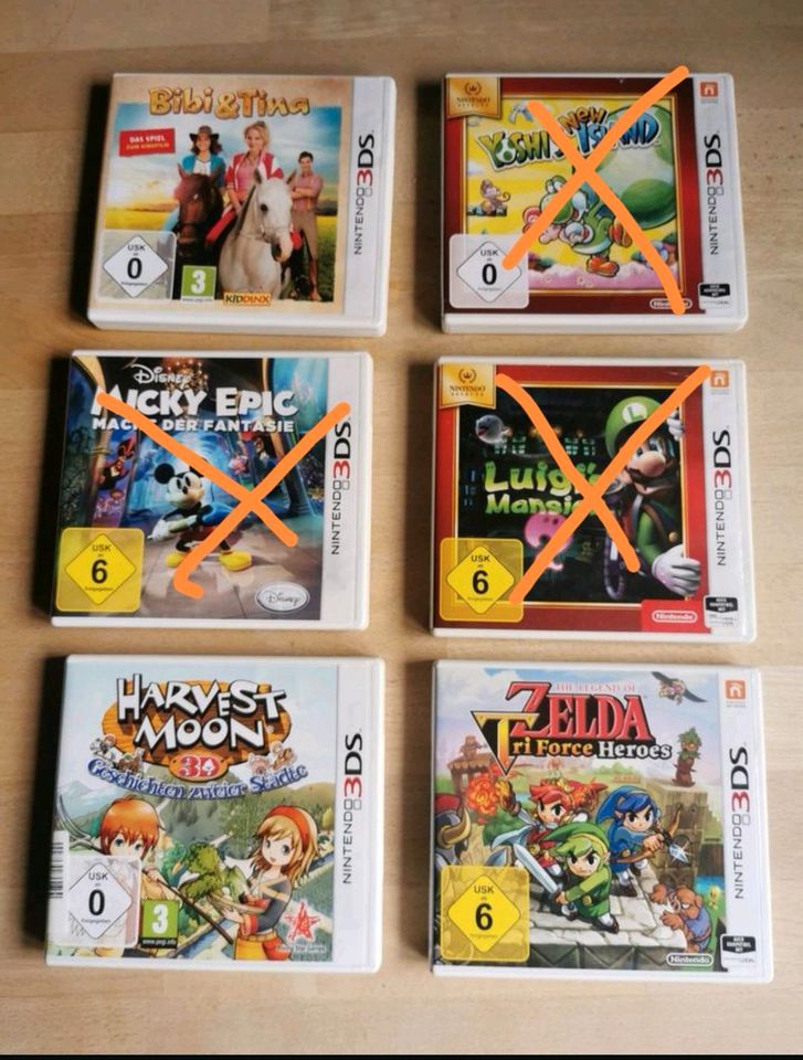 Nintendo 3 DS Spiel Bibi&Tina Zelda Harvest Moon in Bad Gandersheim