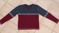 Pulli - Pullover - Strick - grau-weinrot - Gr. 36/38 Bayern - Mintraching Vorschau