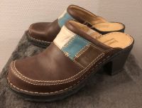 Josef Seibel Clogs - Pantoletten - Gr. 38/39 - Leder braun Saarland - Wallerfangen Vorschau