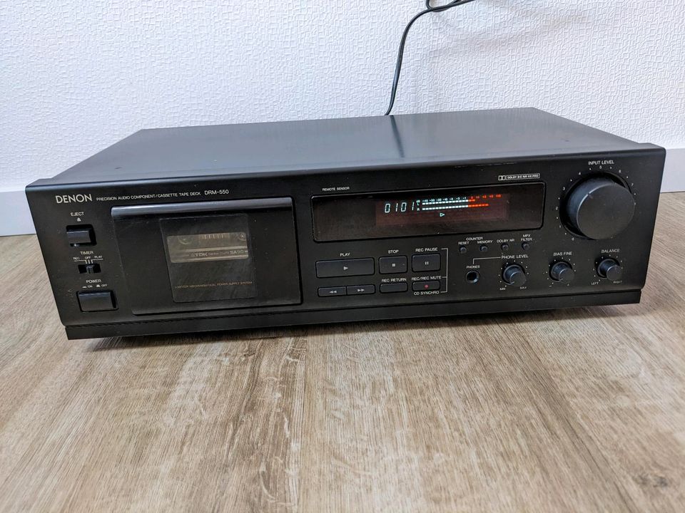 Denon DRM-550 top Tape Kassetten Deck Hifi Vintage in Hemmingen