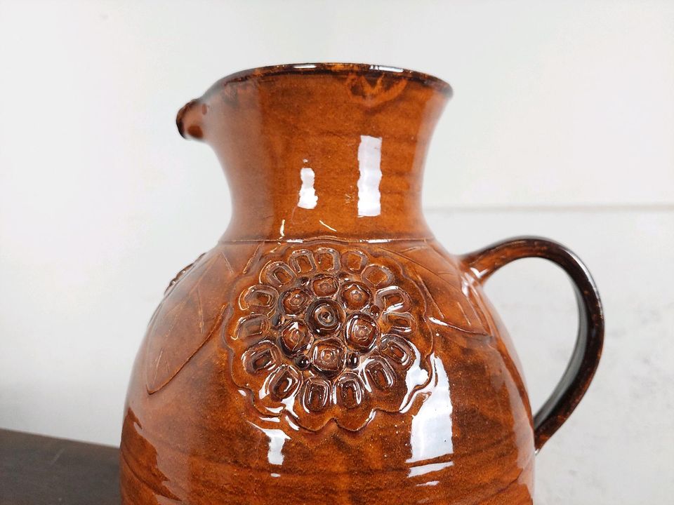 Vintage Vase Krug Blumenvase 60er 70er DDR Retro in Leipzig