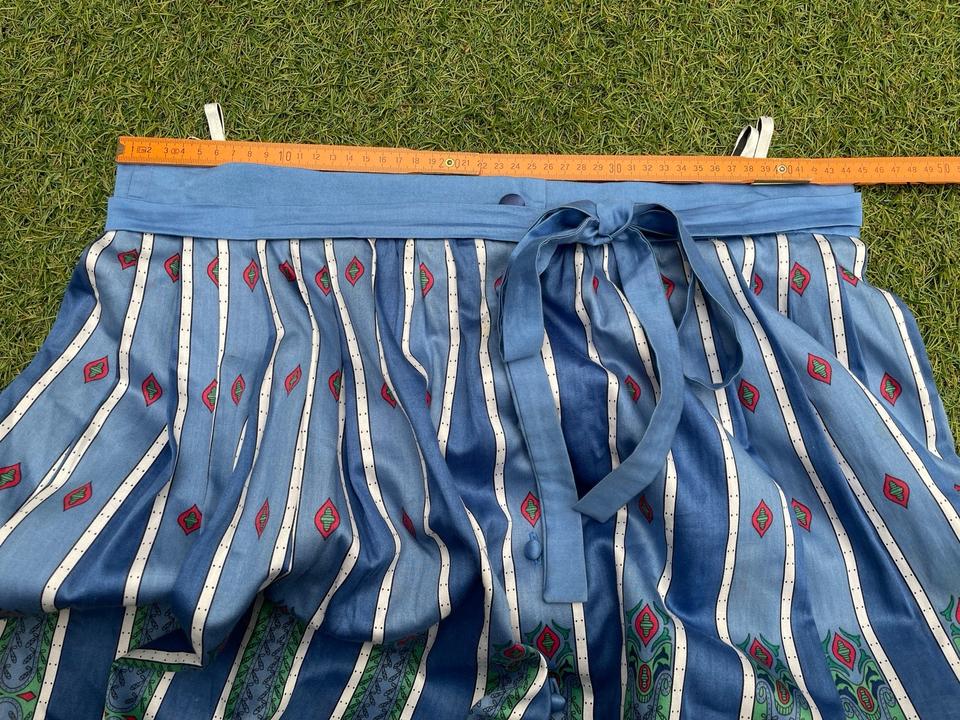 Perry Trachten Landhaus Vintage Dirndl Rock Gr. 44 blau weiß in Köln