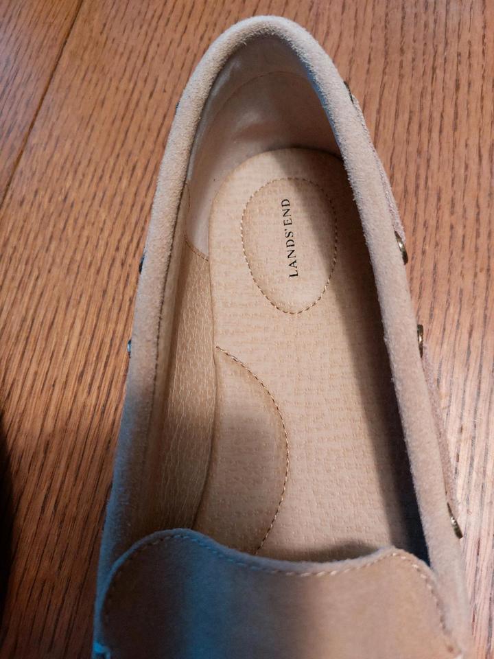 Neue Ballerina Lands'End Gr.42,5 beige Leder  Fußbett 12 € in Koblenz