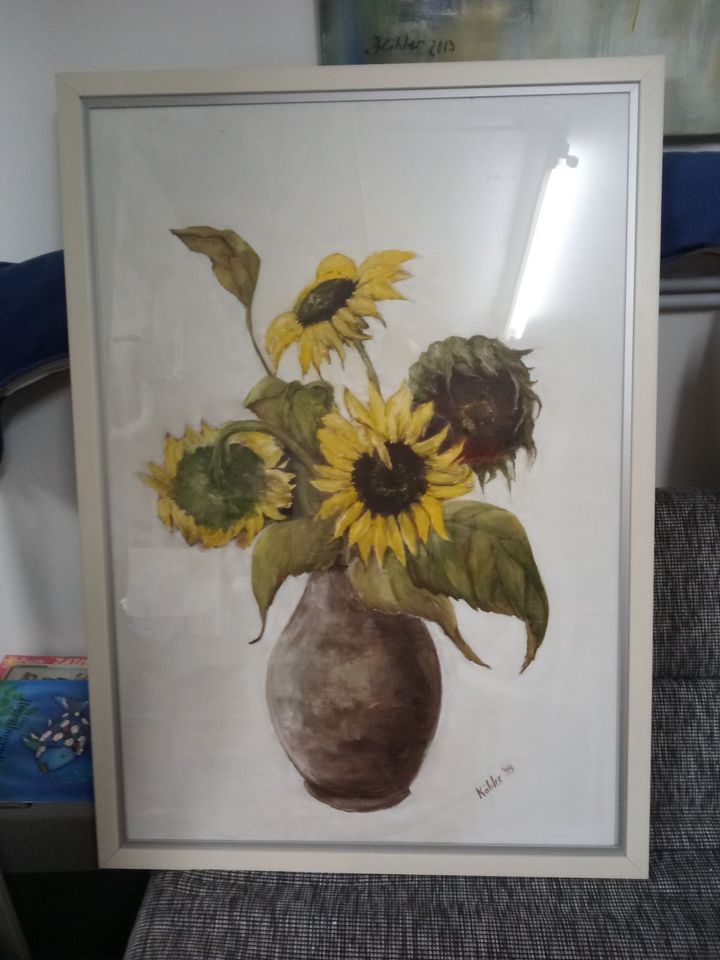 Gemälde Acryl Sonnenblumen Unikat Handgefertigt Original Neu in München