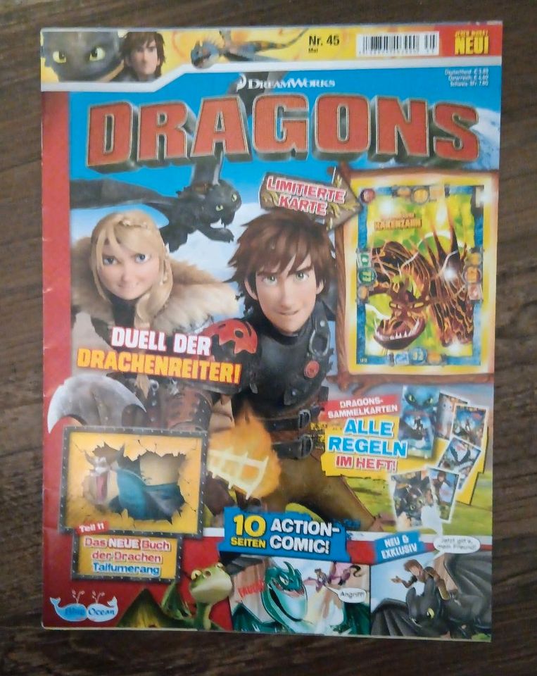 Set 7 Hefte Magazine Dragons Nr. 40 42 43 44 45 47 50 in Selsingen