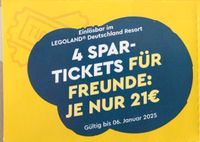 4 x Eintritt für je nur 21€ einzeln einlösbar Legoland Gutschein Bayern - Kronburg Vorschau