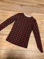 Cooles Mond Shirt kpop Patchwork in schwarz / rot Bayern - Frensdorf Vorschau