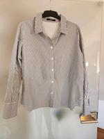 Someday Opus Bluse Shirt  Pullover Baumwolle grau weiß 42 XL Nordrhein-Westfalen - Soest Vorschau
