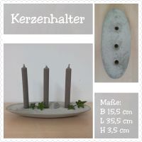 ⚜️ Beton Deko ⚜️ Kerzenhalter Schiffchen ⚜️ für 3 Spitzkerzen Baden-Württemberg - Erbach Vorschau