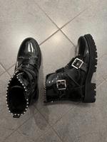 Steve Madden Lack Leder Bikerstiefelette schwarz Gr. 39 Bayern - Windberg Vorschau