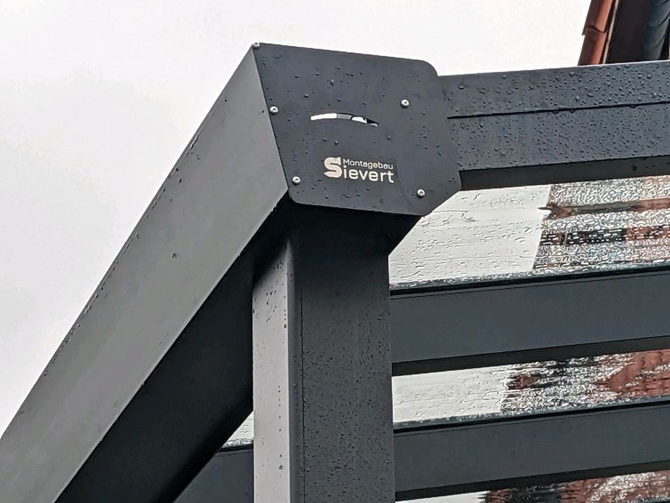Terrassenüberdachung 5x3 Mit 2 Pfosten VSG 8,2 mm Eindekung in Schieder-Schwalenberg