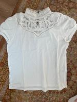 C&A Shirt mit Spitze Gr 42 Niedersachsen - Bissendorf Vorschau