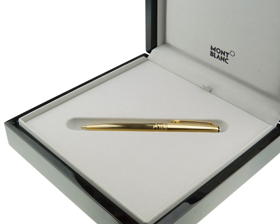 Montblanc Meisterstück Solitaire 750er Solid Gold Kugelschreiber in Pfarrkirchen