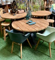 Diverse Gartentische Rund Teakholz NEU Teak Holz Massiv Gartenmöbel Garten Möbel Echtholz runder Tisch Outdoor Table Tuin Braun Stehtisch Bar Nordrhein-Westfalen - Wermelskirchen Vorschau