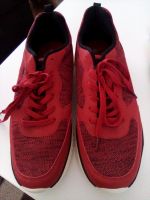 Rote-Schwarze Herren Schuhe mit weißer Sohle in Größe 47  !! Nordrhein-Westfalen - Leverkusen Vorschau