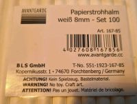 Avantgarde Papierstrohhalm weiß 8 mm - Set 100 Hessen - Pfungstadt Vorschau