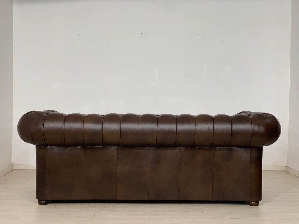 ENGLISH CHESTERFIELD GARNITUR SOFA SESSEL COUCH SOFAGARNITUR 3-2-1 VINTAGE in Berlin