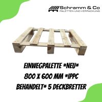 Einwegpalette *NEU* 800 x 600 mm  *IPPC behandelt* 5 Deckbretter Hessen - Hanau Vorschau