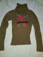 Only: strickpulli , rollkragen, S,olivgrün, blumen Berlin - Hohenschönhausen Vorschau