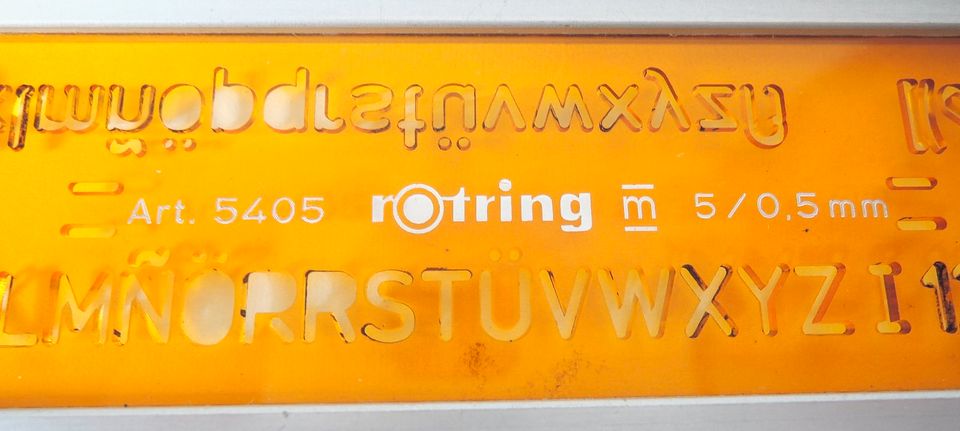 Rotring Zeichen,- Schriftschablonen Standardgraph Technisches Z. in Berlin