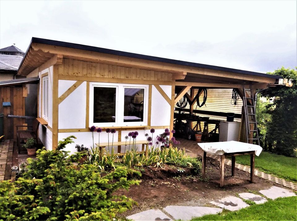 Zimmerei, Holzbau, Carport, Terrassenüberdachung, Balkon, Holz in Werdau