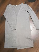 Feinstrick Long-Cardigan Long-Strickjacke, silbergrau, Größe 46 Baden-Württemberg - Erligheim Vorschau