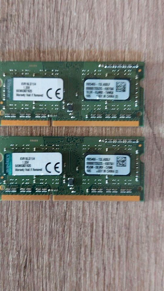 2x RAM 4GB Kingston DDR3 SO Dimm in Lübeck