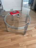 Chrom Glastisch Vintage Coffee Table 80s rund Berlin - Köpenick Vorschau